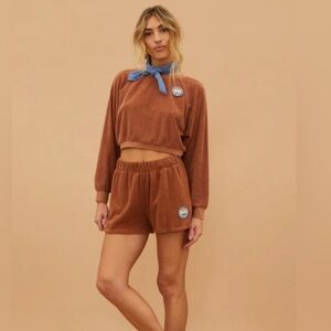 Beach Riot Latitude Terry Shorts Sand Dunes